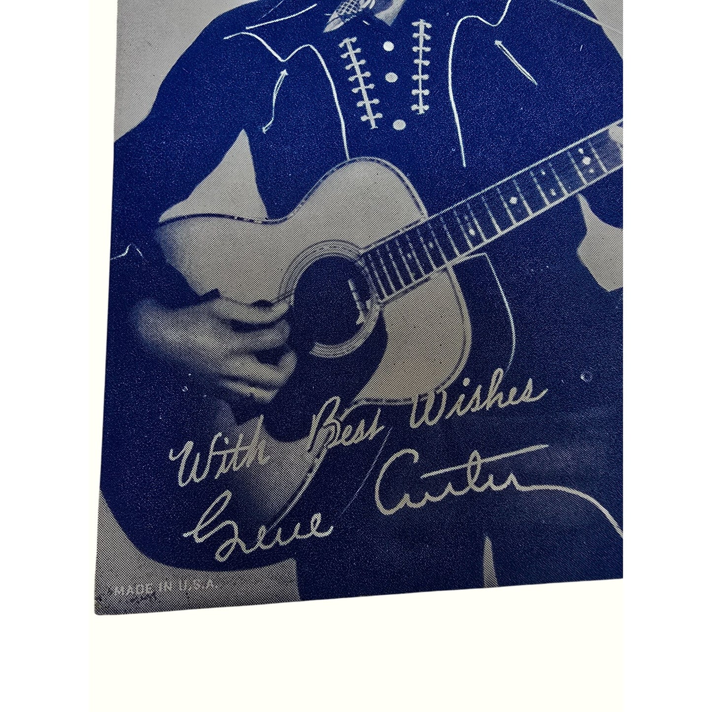 Gene Autry Fan Club Photograph Vintage Photo Card