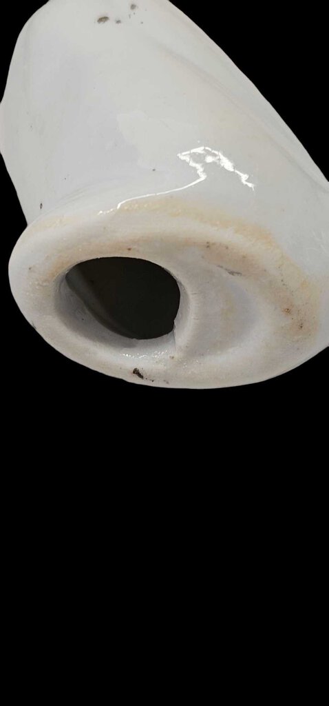 Vintage Pair Of Porcelain Geese Ducks Gold Ribbons Miniatures