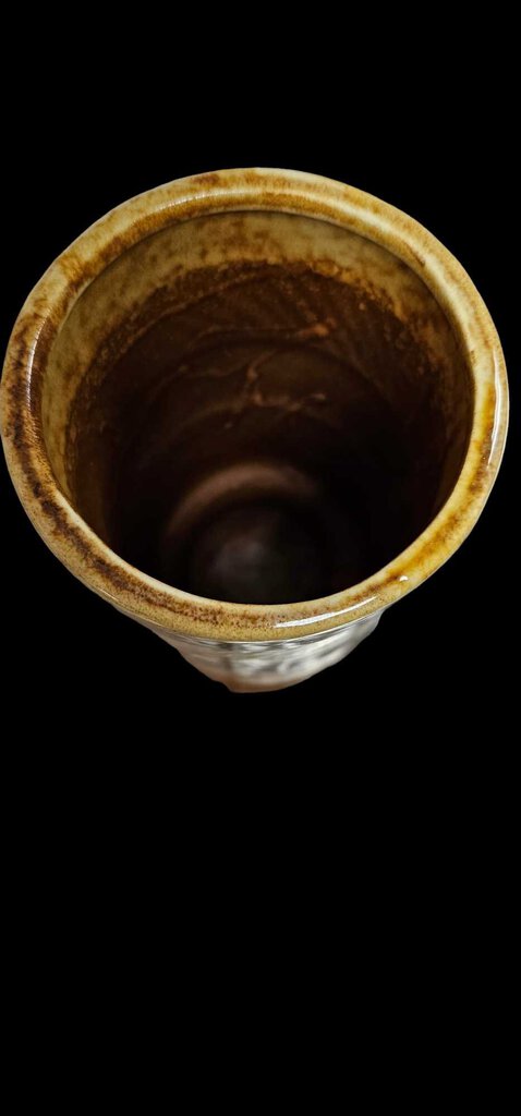 Vintage 1979 FTD, Ceramic Vase - Cappuccino Brown Pottery