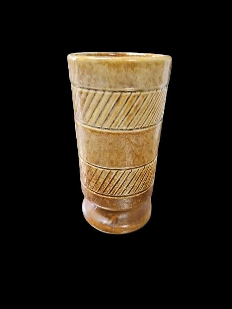 Vintage 1979 FTD, Ceramic Vase - Cappuccino Brown Pottery