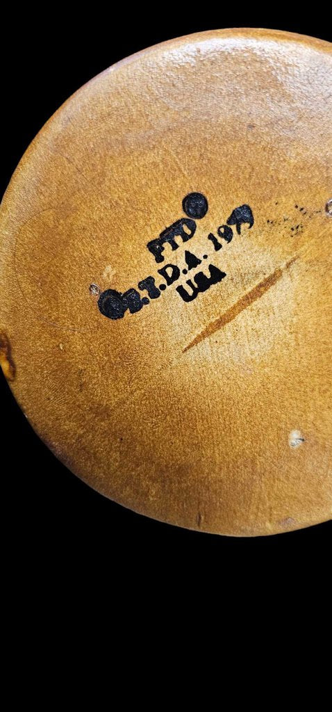 Vintage 1979 FTD, Ceramic Vase - Cappuccino Brown Pottery