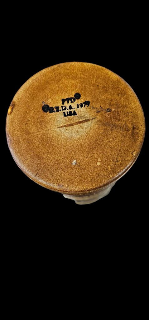 Vintage 1979 FTD, Ceramic Vase - Cappuccino Brown Pottery