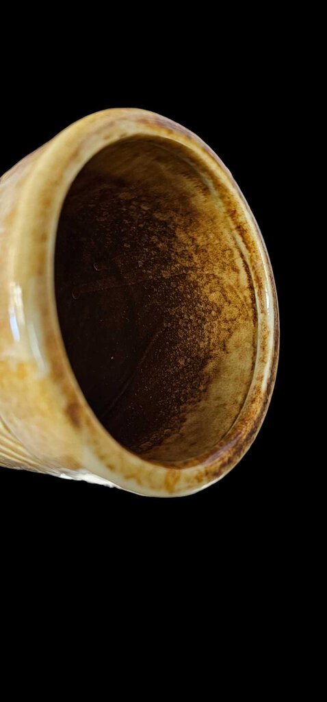 Vintage 1979 FTD, Ceramic Vase - Cappuccino Brown Pottery