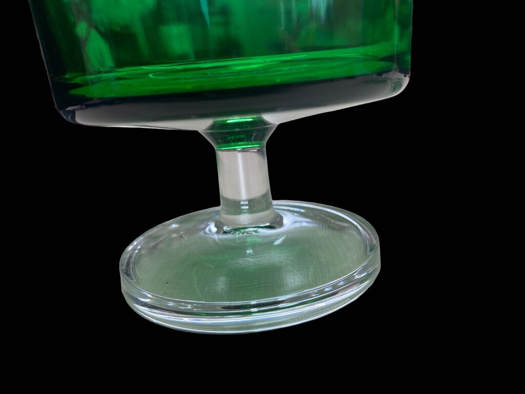 Vintage Set of 6 Lumeric Emerald Green Dessert Cups