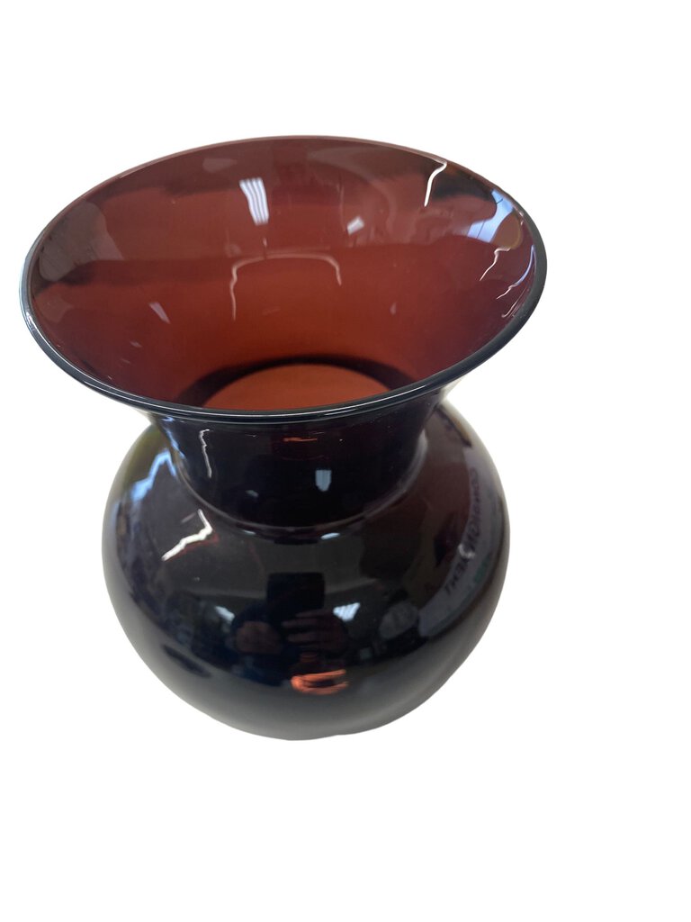 Vintage Pilgrim Amethyst Purple Plum Glass Vase