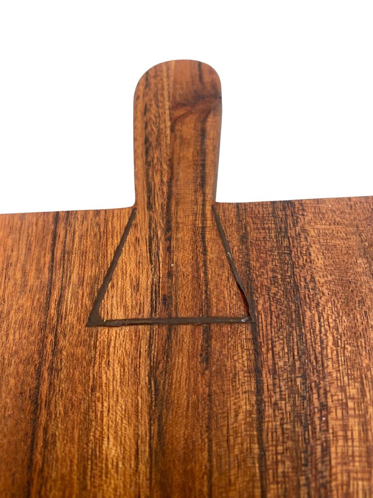 Cheese Wood Cutting Board with Spreader