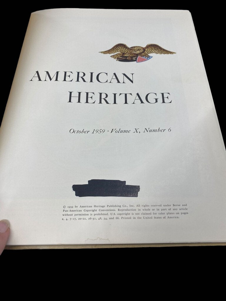 American Heritage Oct 1959 Civil War Drum Book