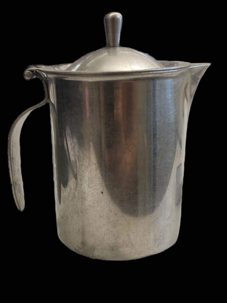 Vintage Bloomfield Industries inc Stainless Steel Creamer Syrup Hinged Lid