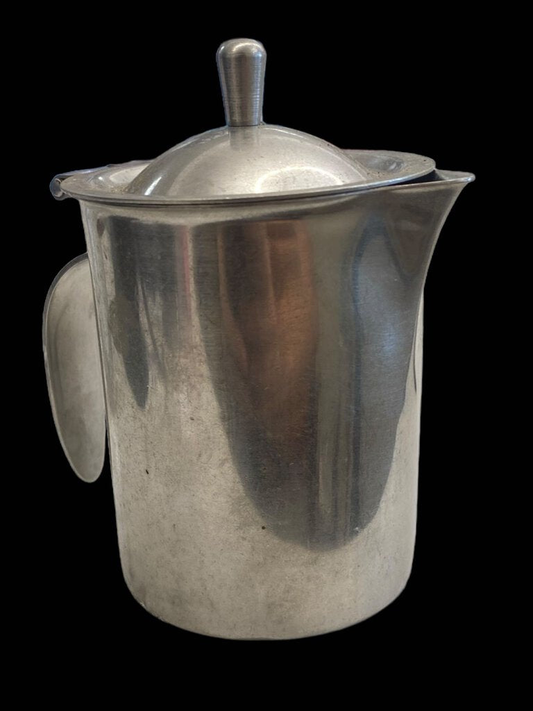 Vintage Bloomfield Industries inc Stainless Steel Creamer Syrup Hinged Lid