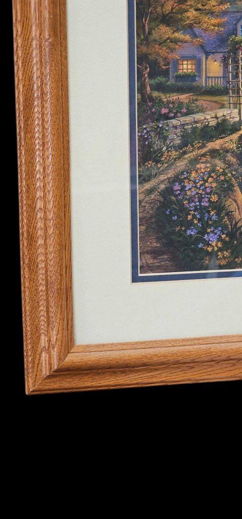 Lighting the Way by Michael Humphries Seaside Lighthouse Framed Print