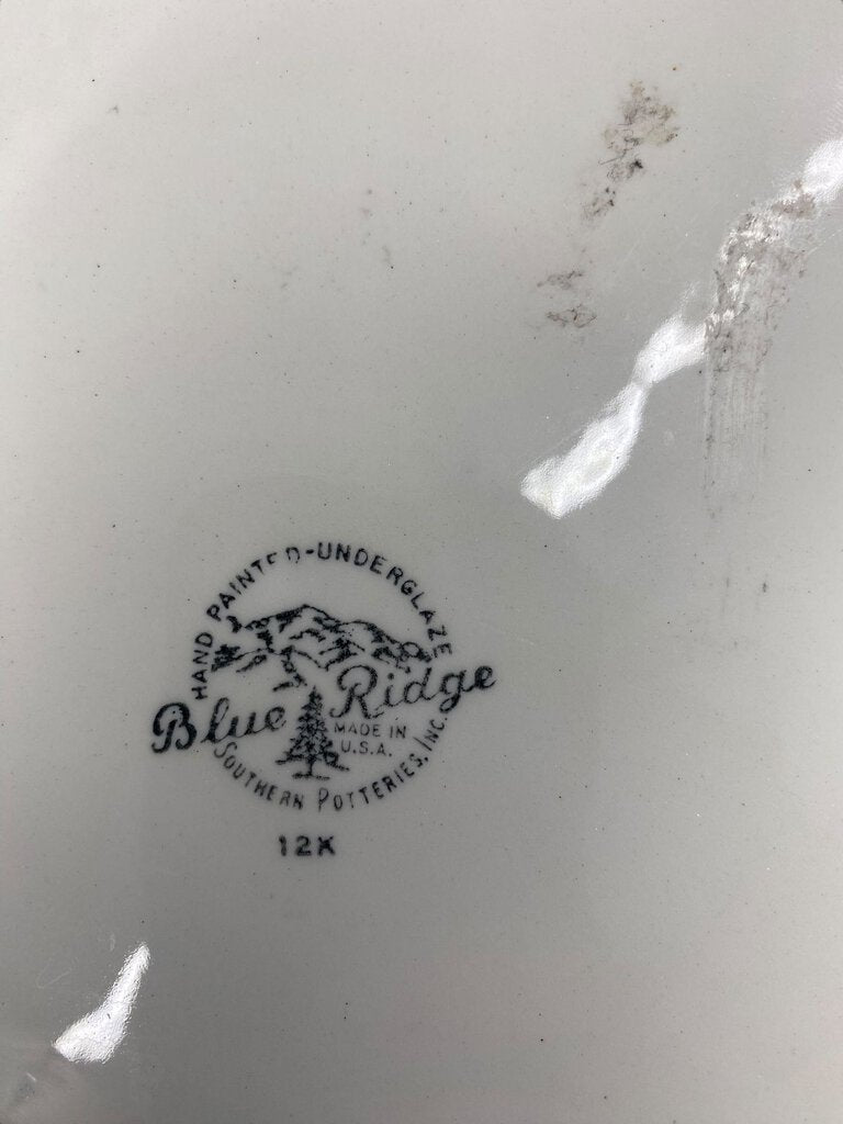 Vintage Blue Ridge Plate Hand Painted