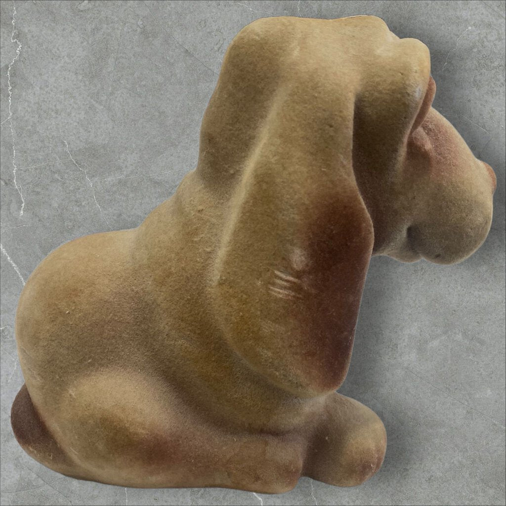 Vintage Hush Puppies Piggy Bank Royalty Designs Flocked Fuzzy Hound Original Stopper