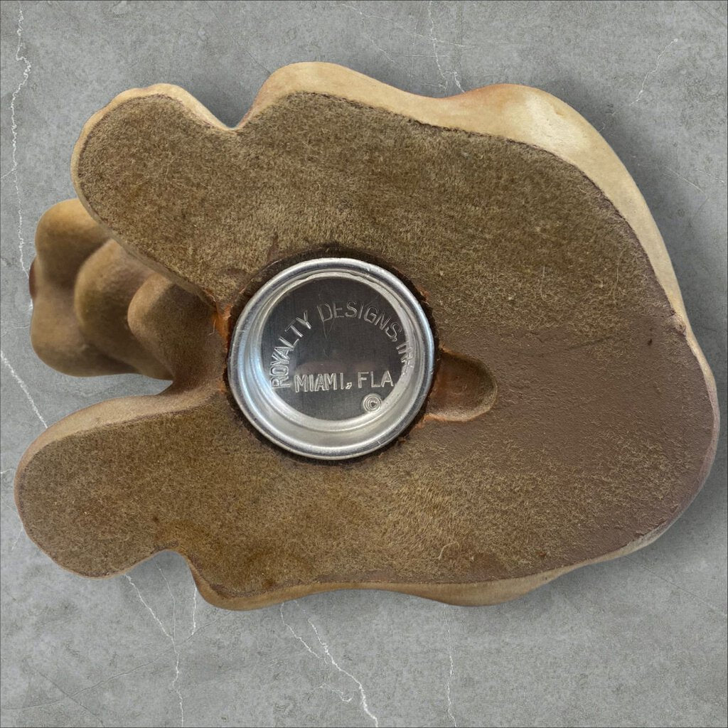 Vintage Hush Puppies Piggy Bank Royalty Designs Flocked Fuzzy Hound Original Stopper