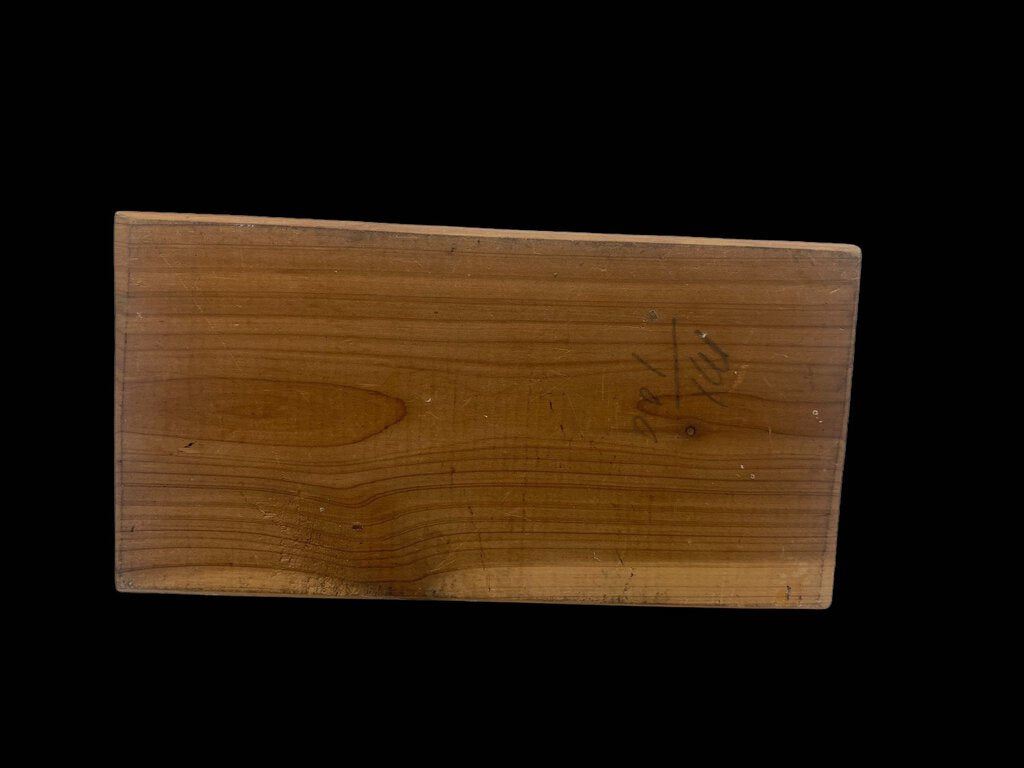 Vintage Desktop Letter Holder Mail Organizer Folder Wood Gold