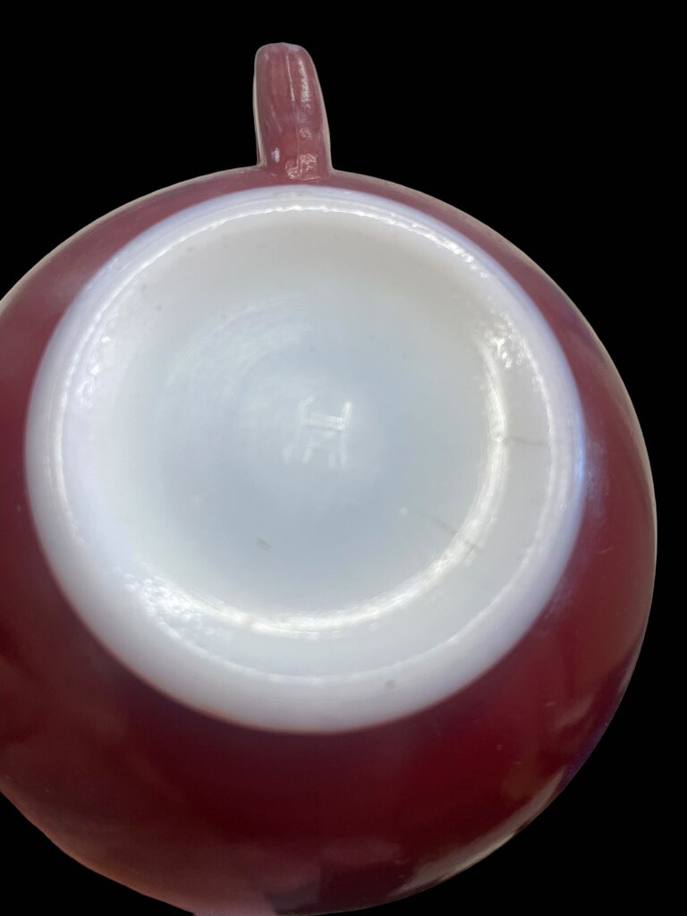 Vintage Hazel Atas Ovide Platonite Red Coffee Tea Cup