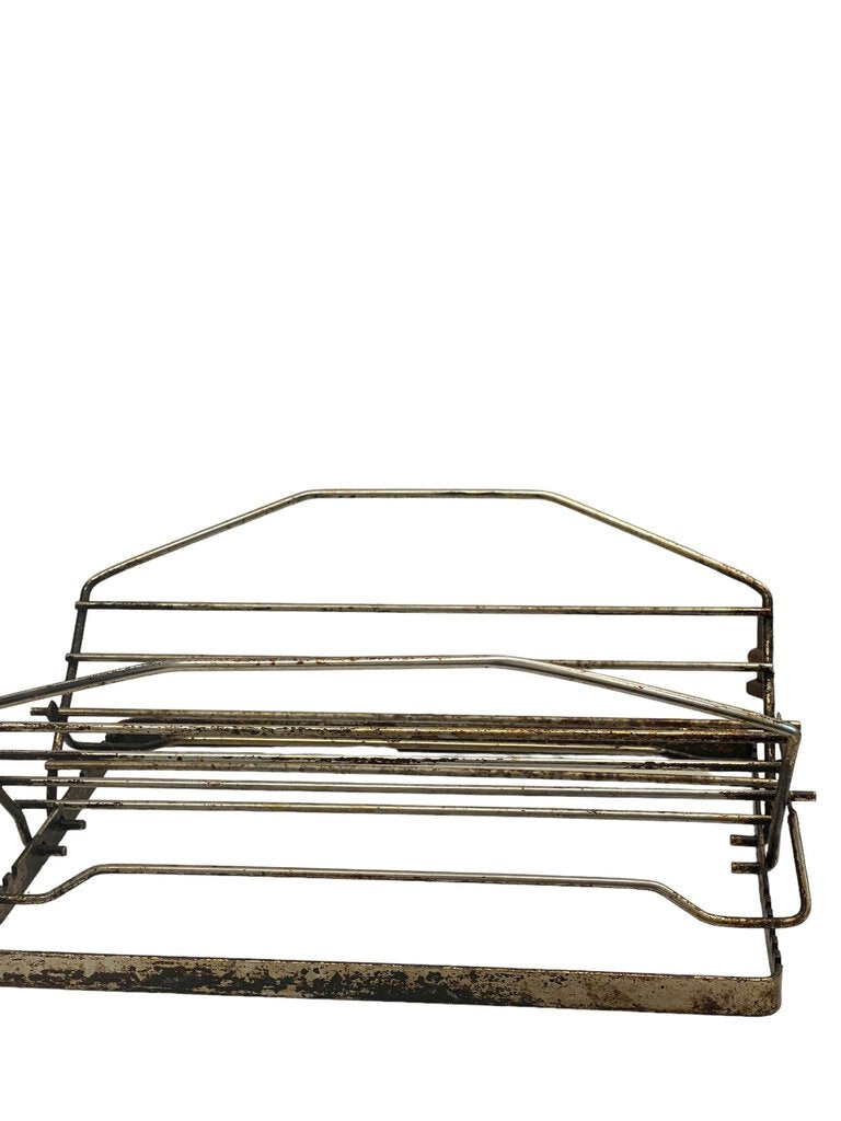 Vintage roasting pan adjustable used rack