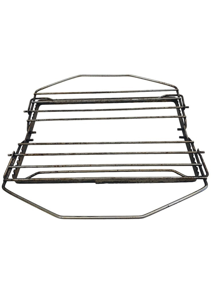 Vintage roasting pan adjustable used rack