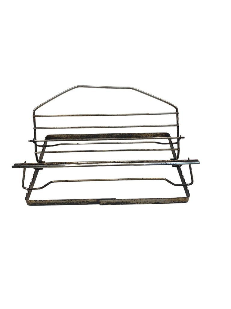 Vintage roasting pan adjustable used rack