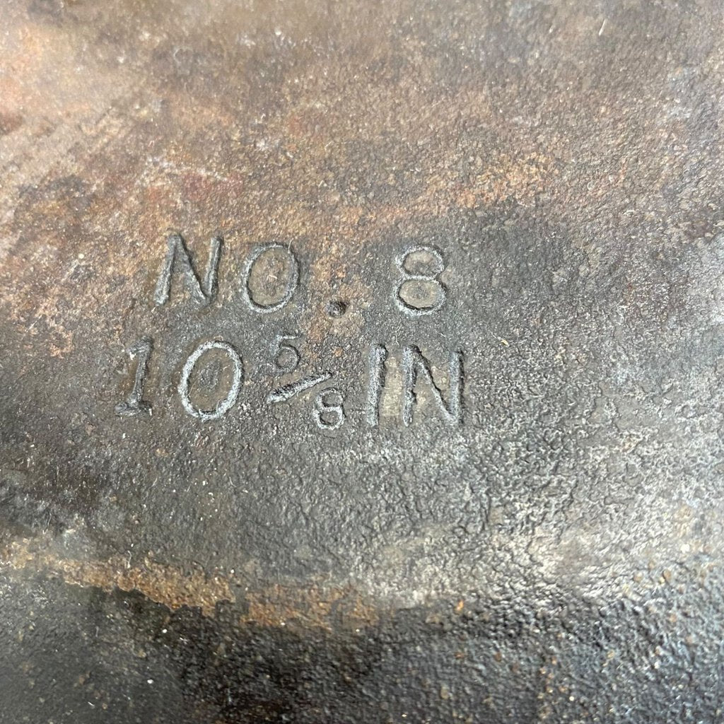 Vintage Cast Iron Skillet Frying Pan No. 8 - 10 5/8 inch