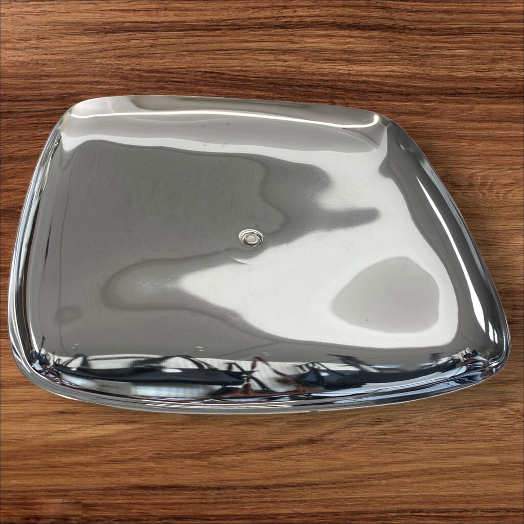 Mid Century Vintage 50's Milbern Kromex Glass Lazy Susan Relish Tray Spins