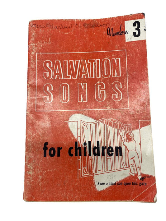 Vintage Salvation Songs #3 for Children Book