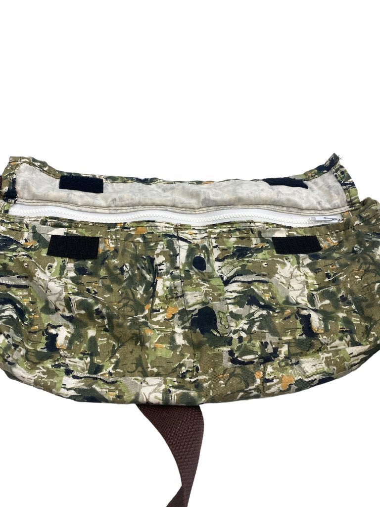 Vintage Pro Hunter Camo Fanny Pack Hip Pack Hunting Camping Hiking Waist 100% Cotton
