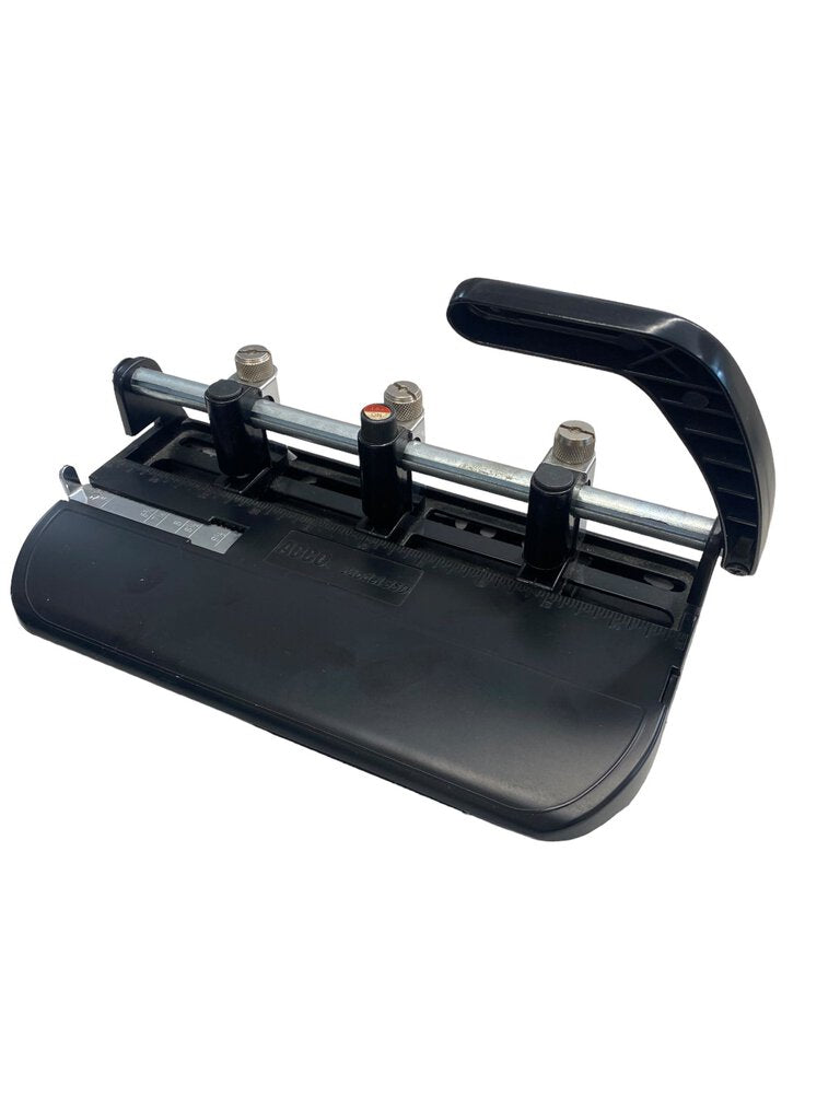 Vintage ACCO Model 350 Three Hole Punch Heavy Duty Slide Guide Lever