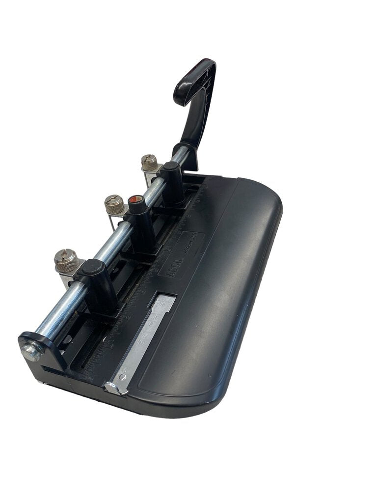 Vintage ACCO Model 350 Three Hole Punch Heavy Duty Slide Guide Lever