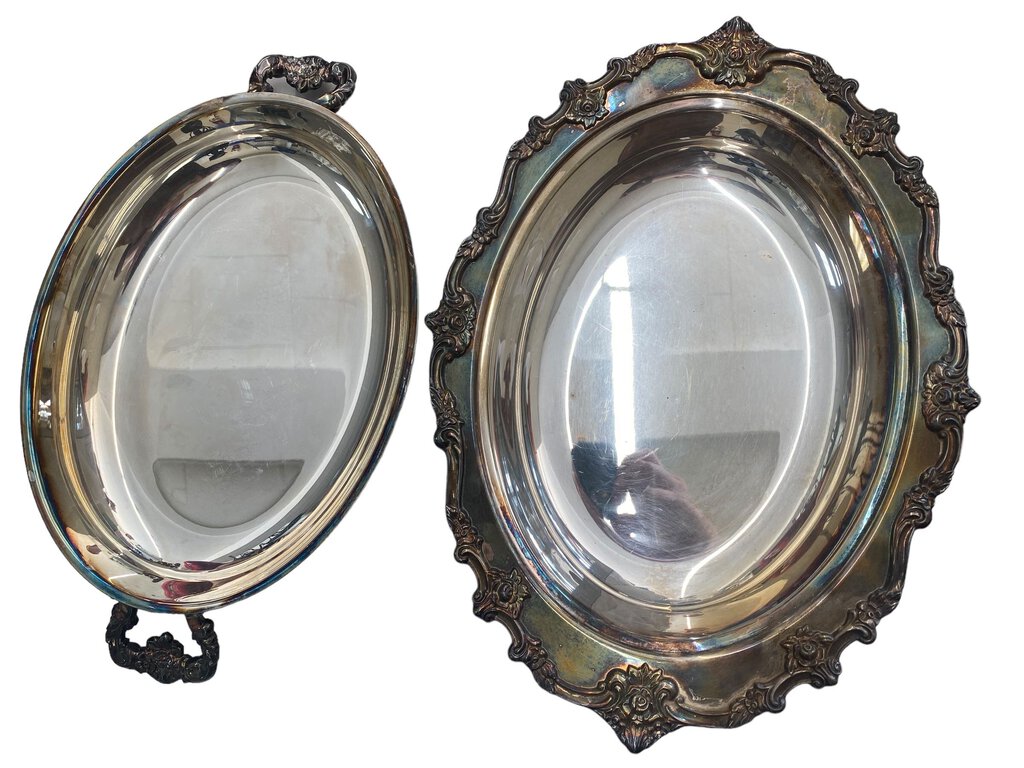 Vintage Lunt Silverplated Serving Dish with Lid