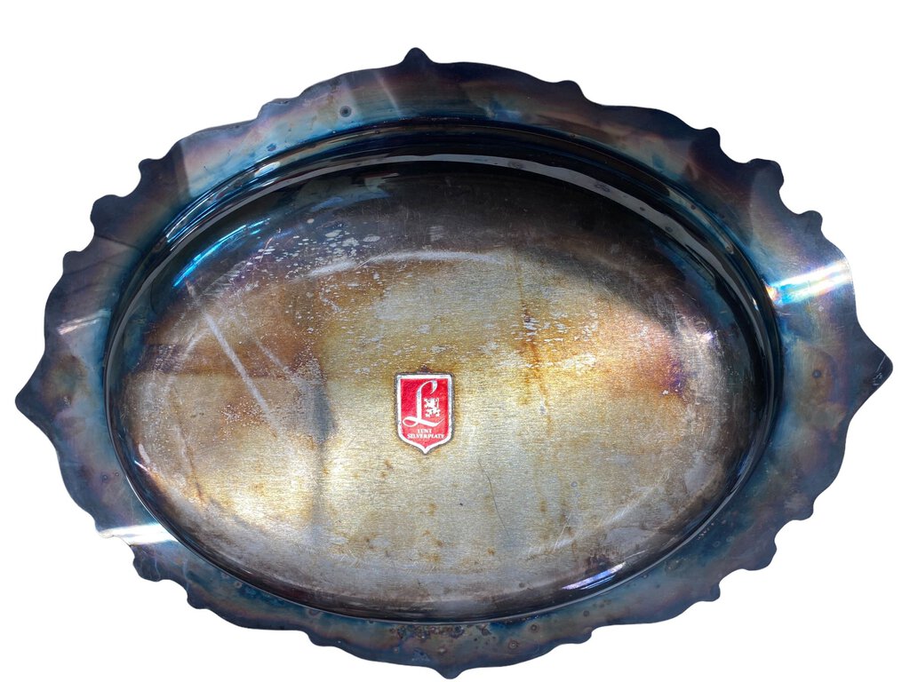 Vintage Lunt Silverplated Serving Dish with Lid