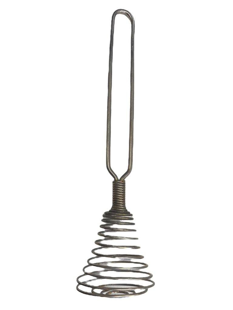 Vintage Spiral Coil Wire Whisk Metal Egg Beater Mixer