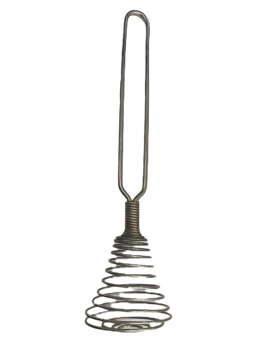 Vintage Spiral Coil Wire Whisk Metal Egg Beater Mixer