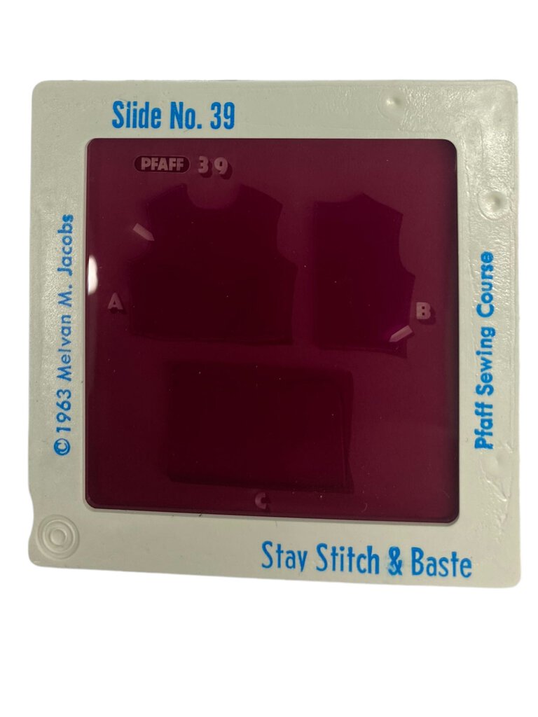 Pfaff Sewing Machine Operations Manual Instructions Course 35MM Slides Collection 1962