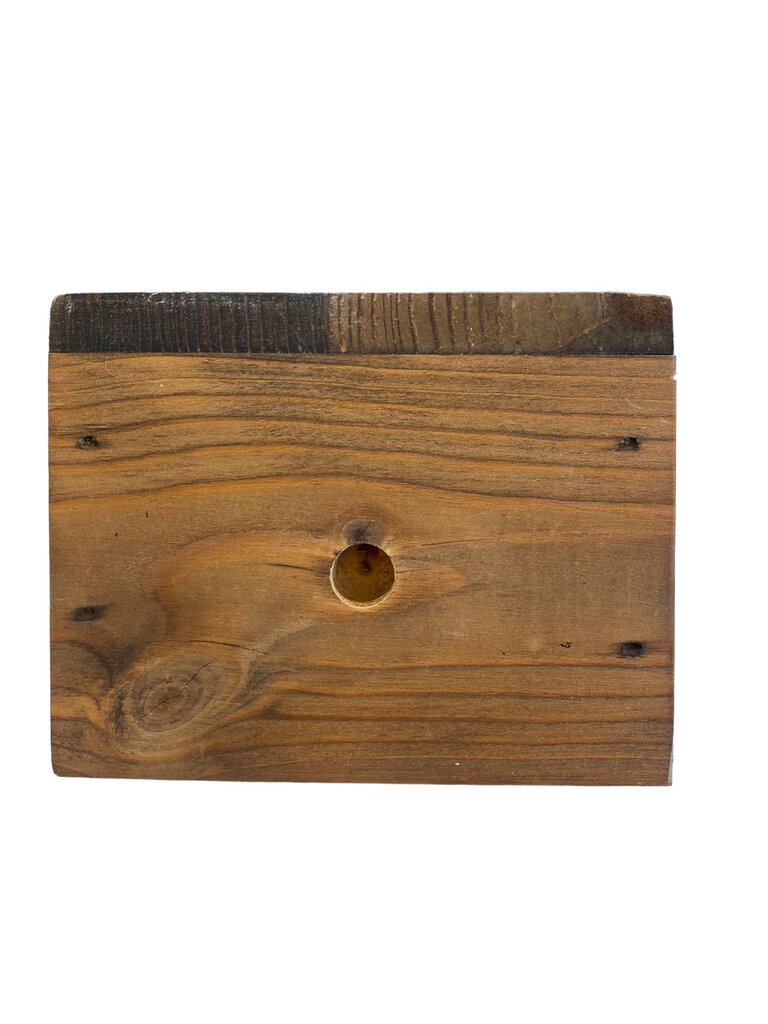 Vintage Homemade Wooden Wall Hanging Shelf