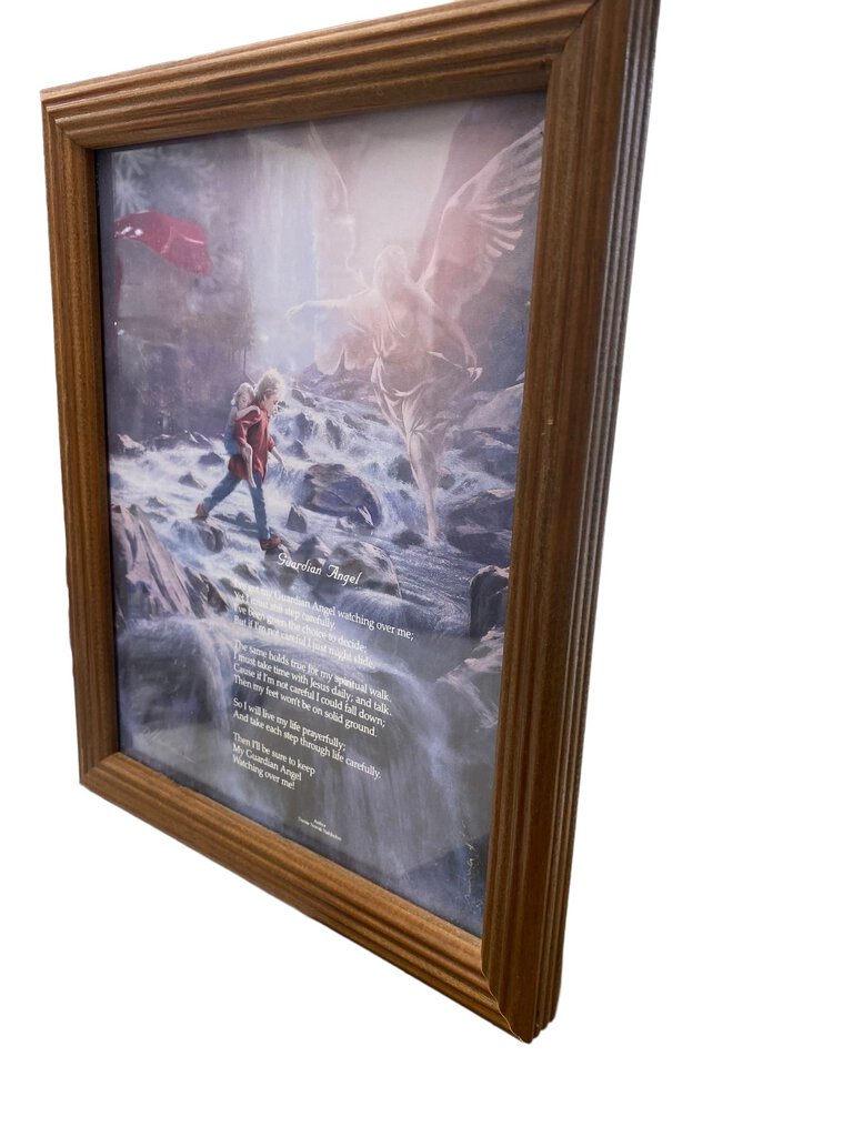 Guardian Angel Wood Framed Art Print Poem By: Denise Nowak Hahlbohm