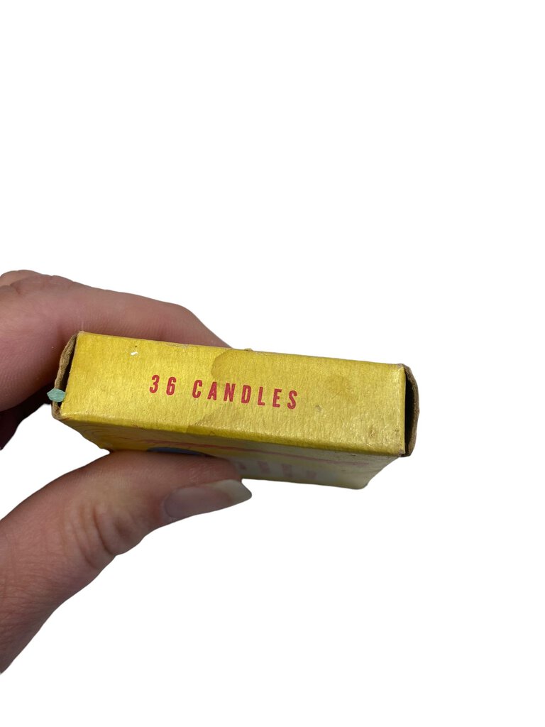 Vintage Spiral Green Blue Teal 29 Birthday Candles