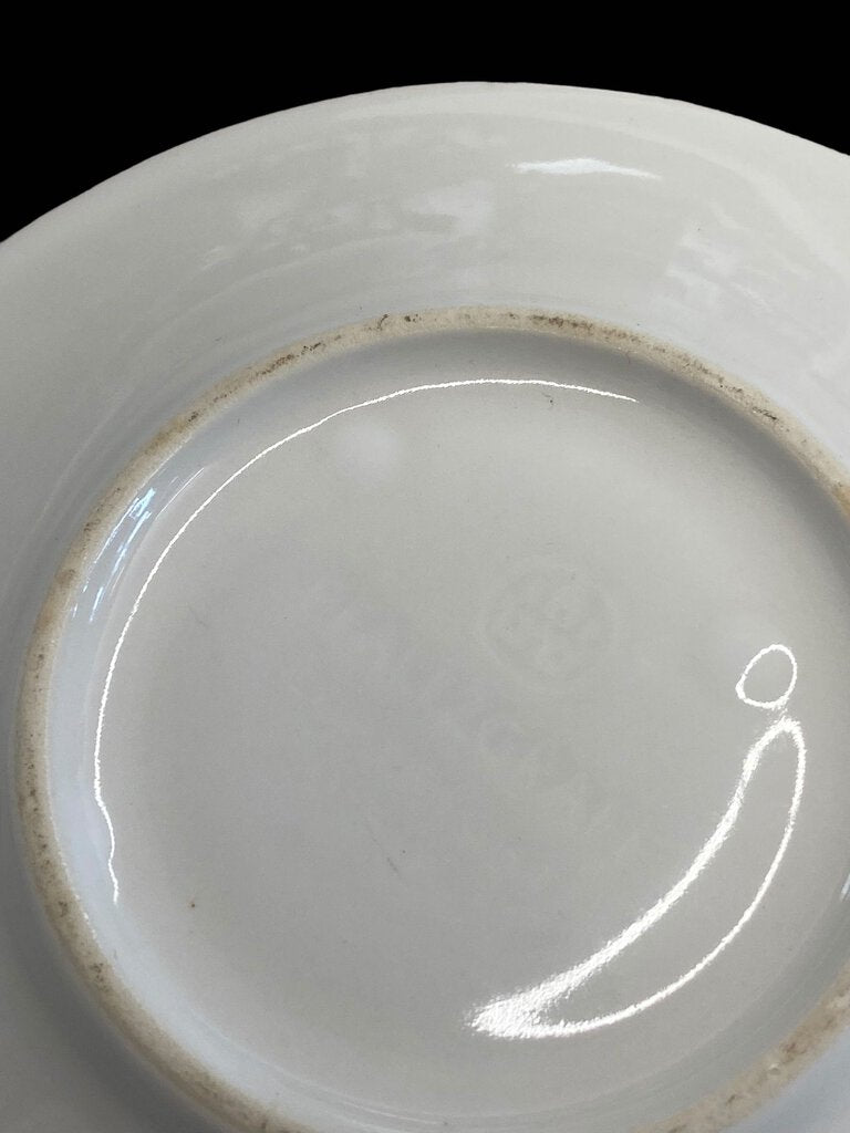 Pfaltzgraff White Filigree Coffee Teacup Saucer Sauce Plate Set 3