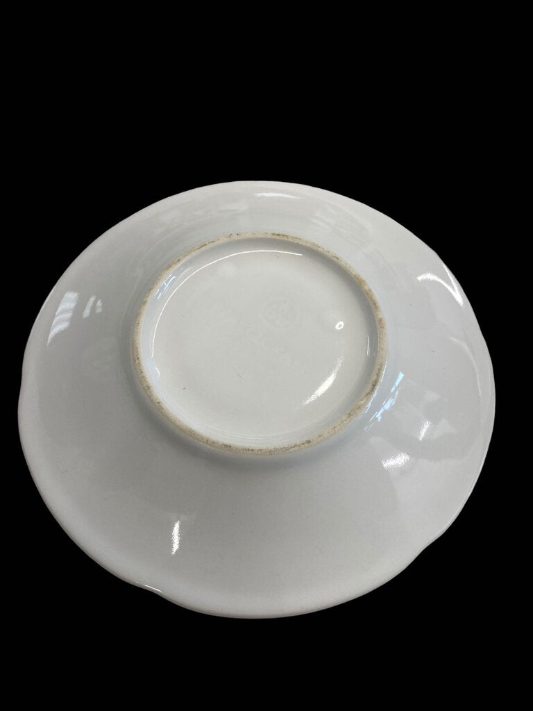 Pfaltzgraff White Filigree Coffee Teacup Saucer Sauce Plate Set 3