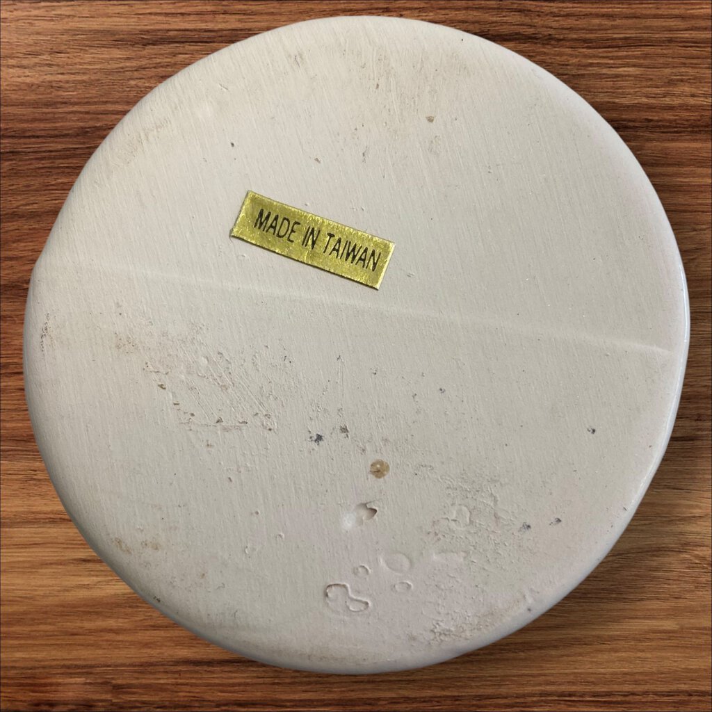 Vintage Ceramic Jam Jar Sugar Bowl Basket Weave Purple Berries Top NO SPOON