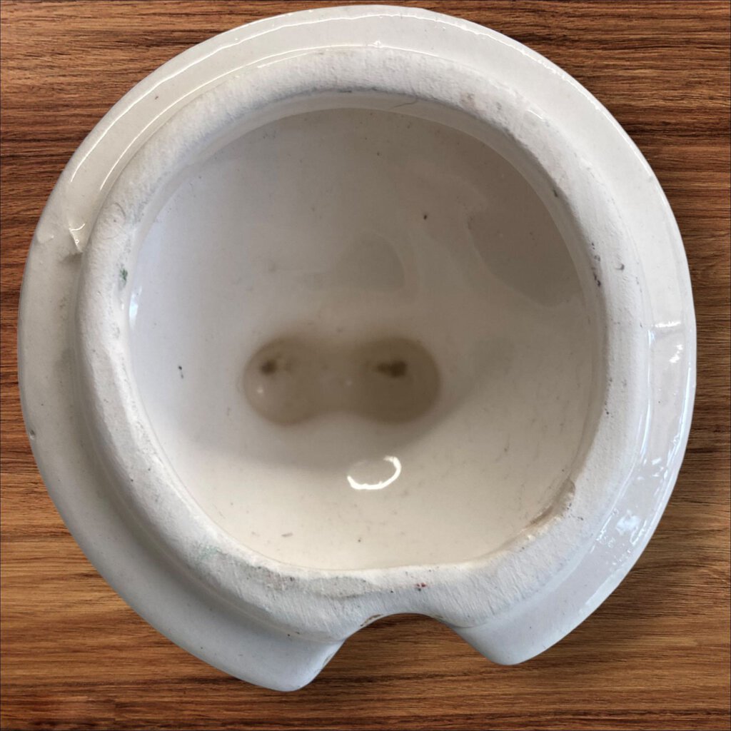 Vintage Ceramic Jam Jar Sugar Bowl Basket Weave Purple Berries Top NO SPOON