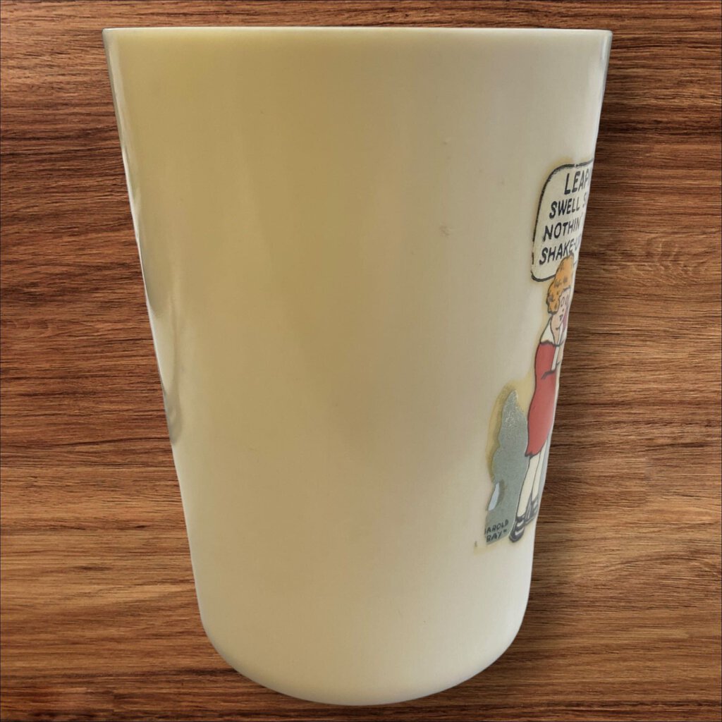 Vintage Little Orphan Annie Ovaltine Shake Up Mug Beetleware Tumbler Cup