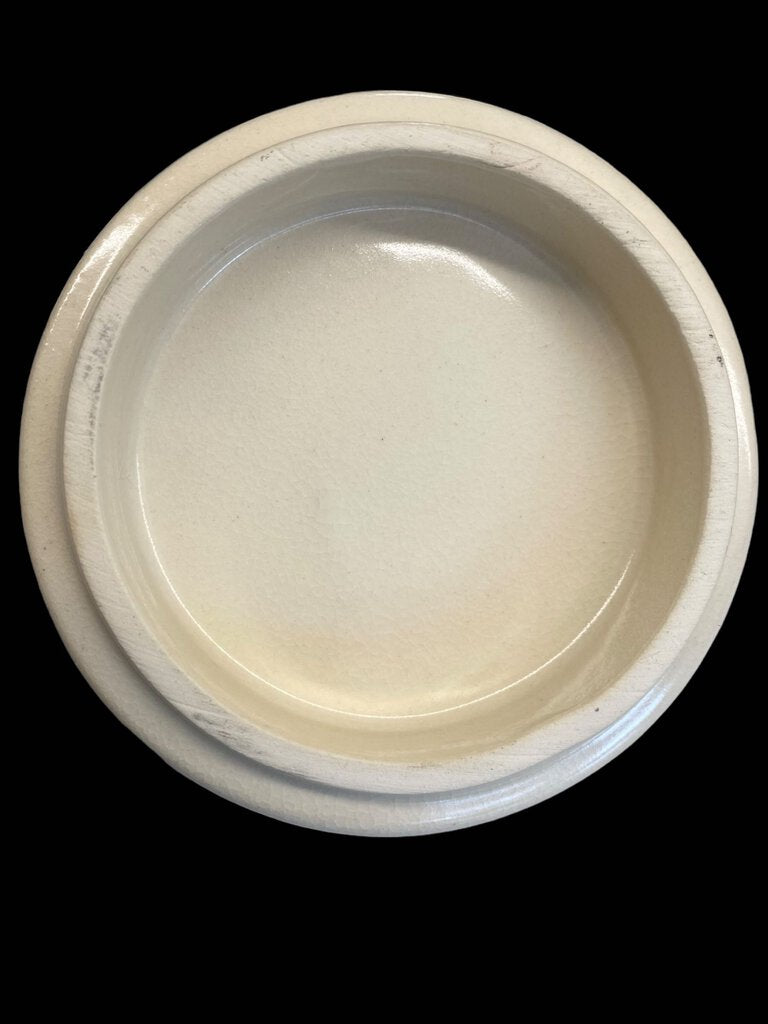 Rustic Ceramic Lidded Pot Pinecone Pine Needles