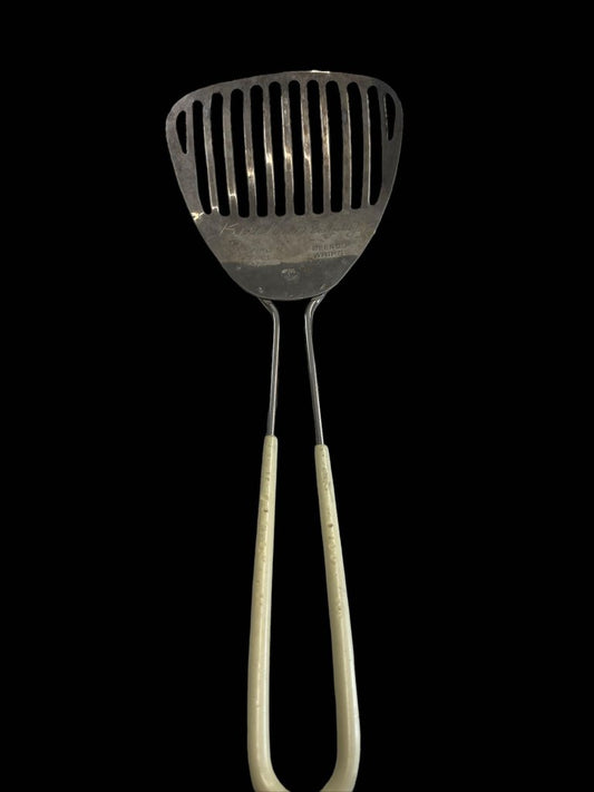 Vintage Kitchamajig Slotted Spoon Strainer Whisk Whips Mixes Blends
