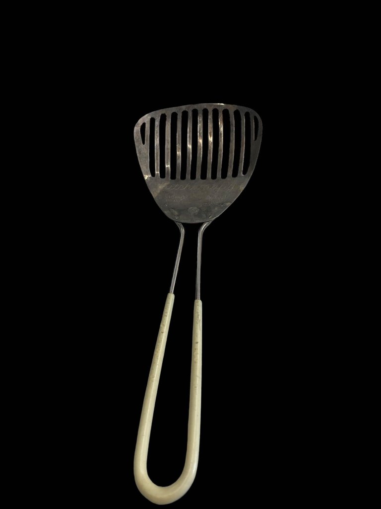 Vintage Kitchamajig Slotted Spoon Strainer Whisk Whips Mixes Blends