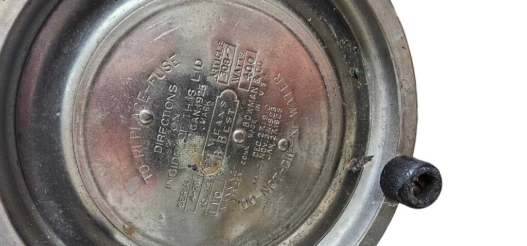 Vintage "M Means B Best" Coffee Percolator Manning-Meriden Bowman & Co. Plated