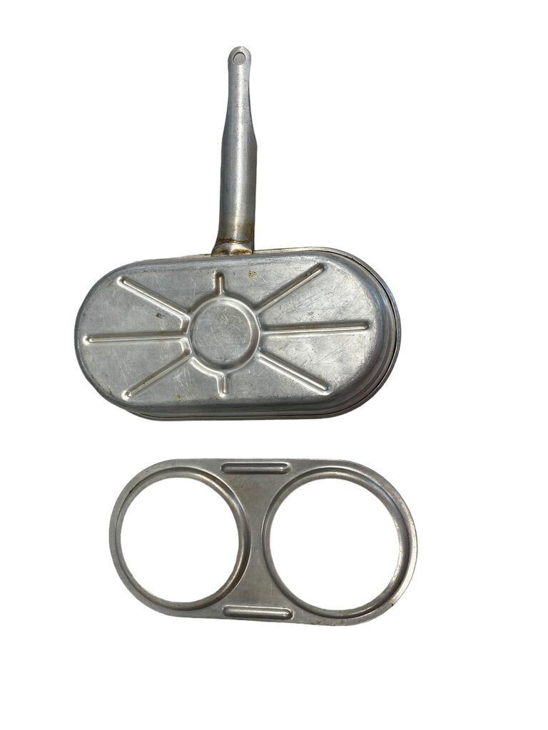 Vintage 2 Egg Poacher Without Cups Aluminum