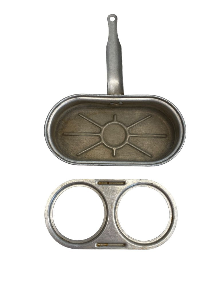 Vintage 2 Egg Poacher Without Cups Aluminum