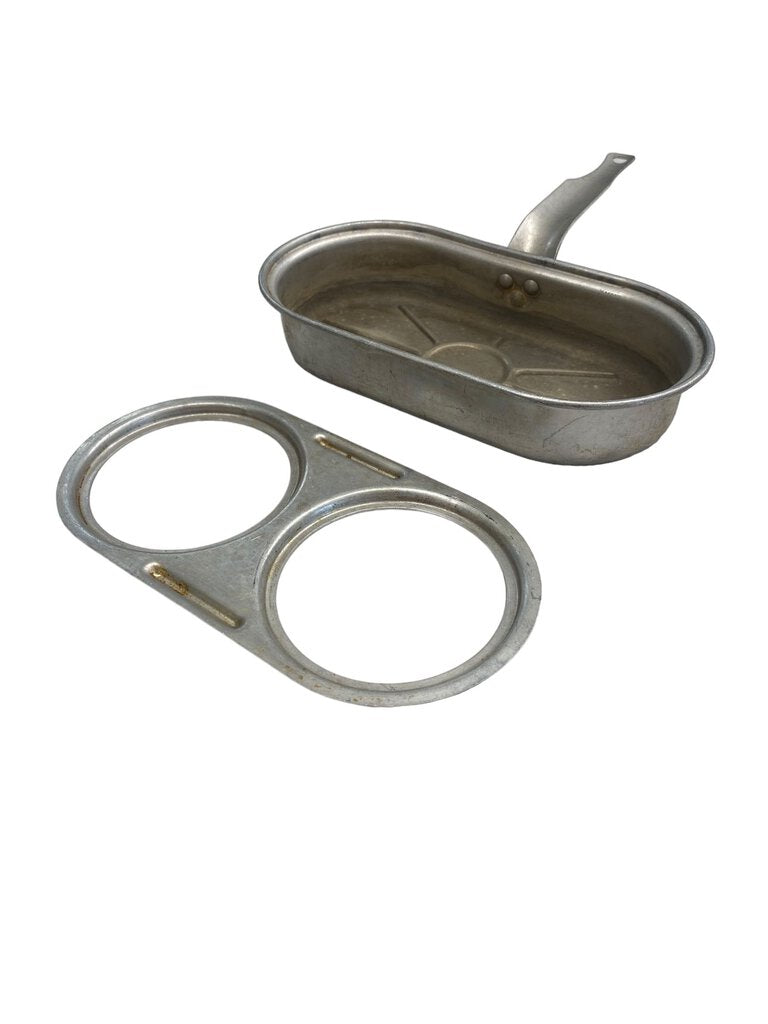 Vintage 2 Egg Poacher Without Cups Aluminum