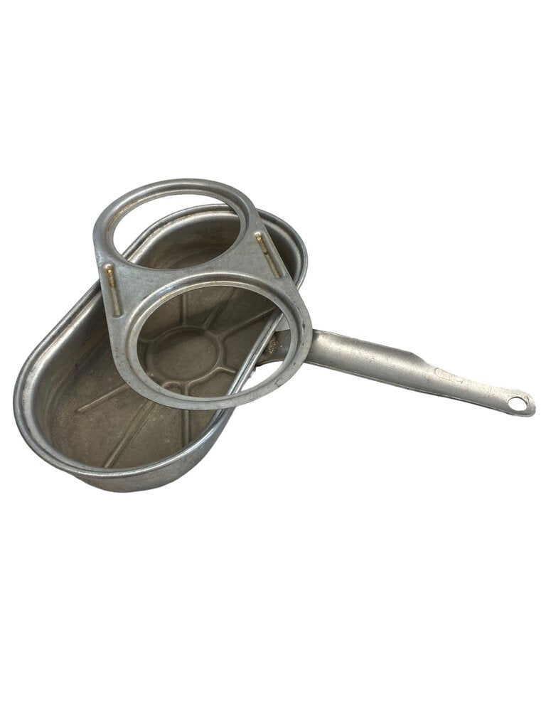 Vintage 2 Egg Poacher Without Cups Aluminum