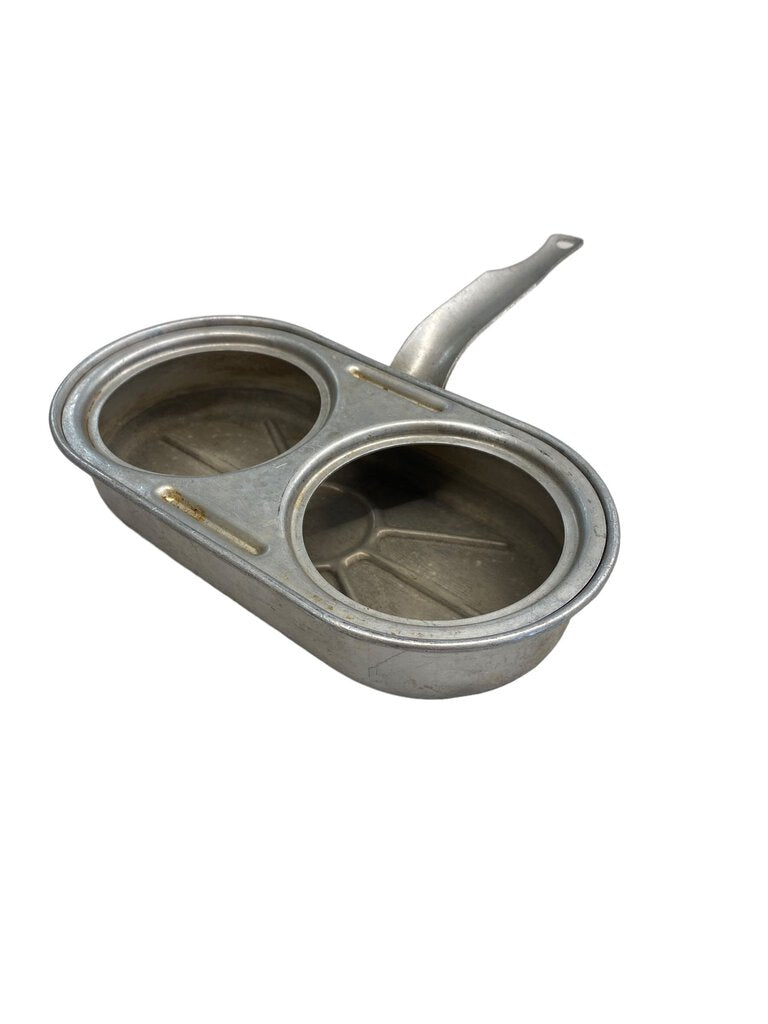 Vintage 2 Egg Poacher Without Cups Aluminum